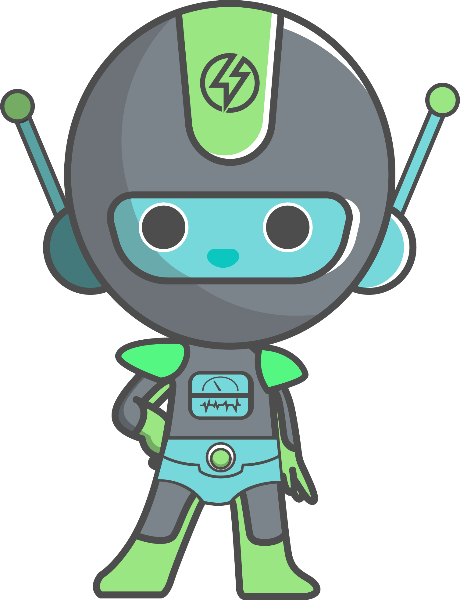 Bolt the Robot, the MyPlace character who guides Pre-K, Kinder Bridge and School Age
