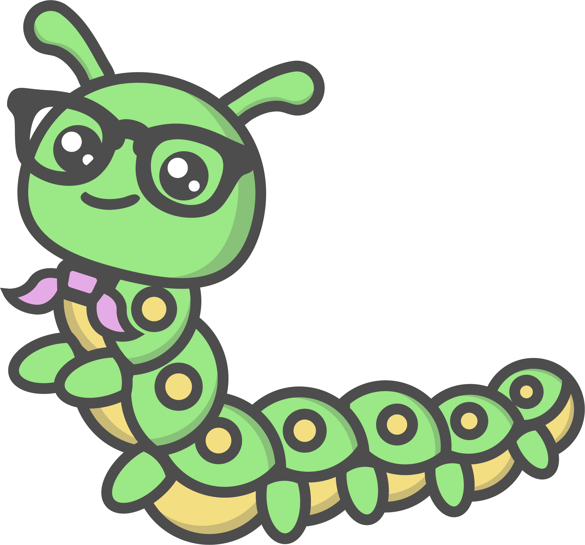 Carlos, the MyPlace caterpillar character who guides Toddlers and Twos