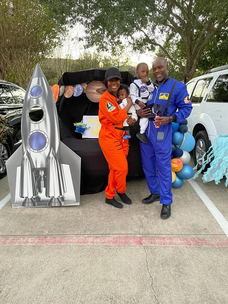 A MyPlace parent and child at a school event