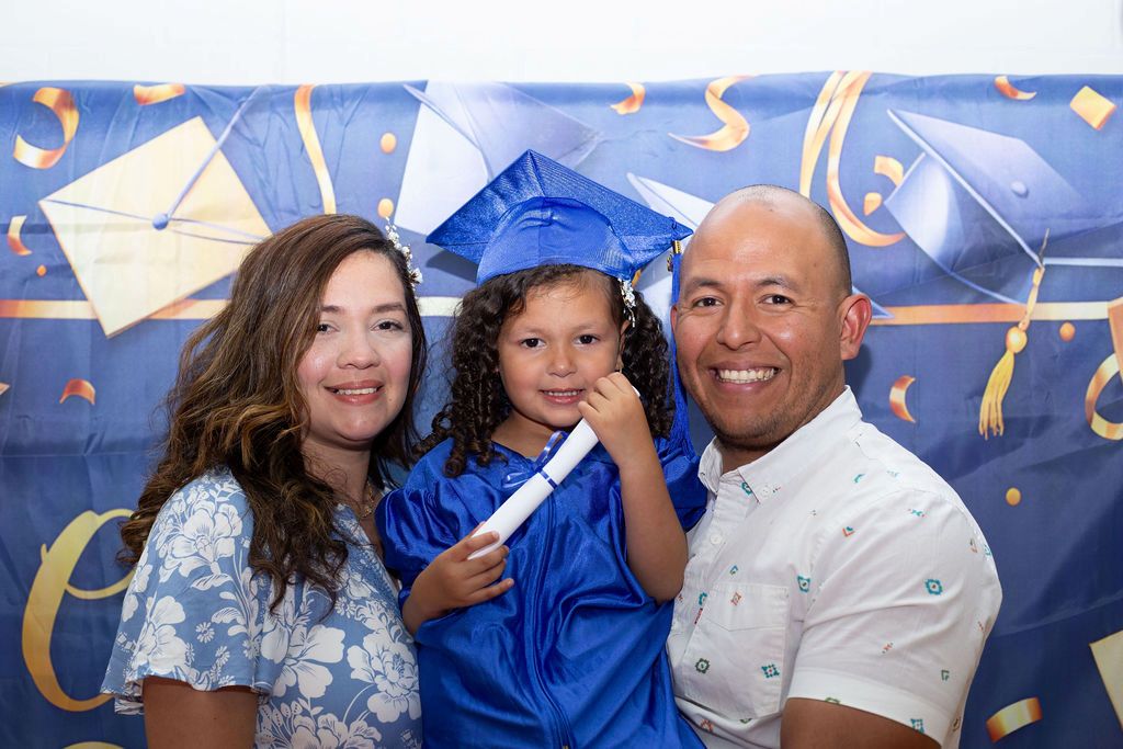 Families gathered at a MyPlace community event