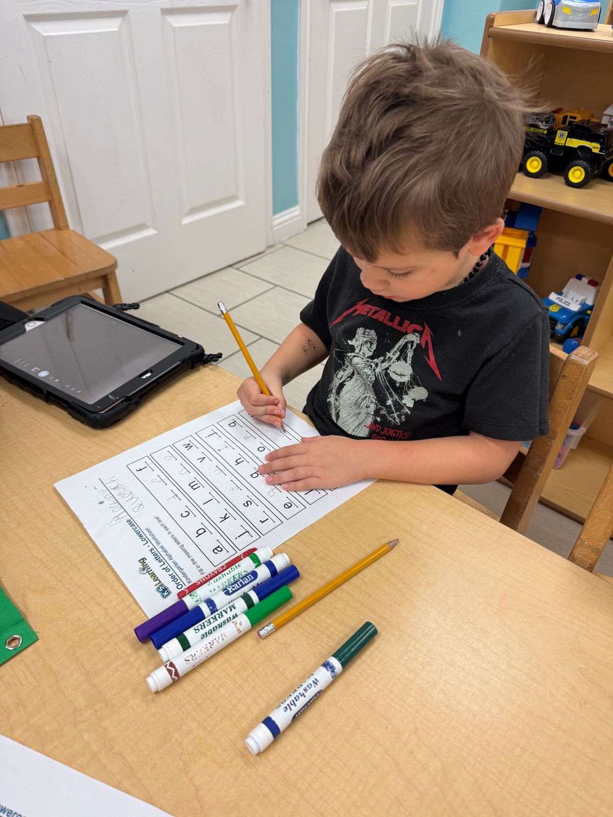 A MyPlace child engaged in a STEAM project