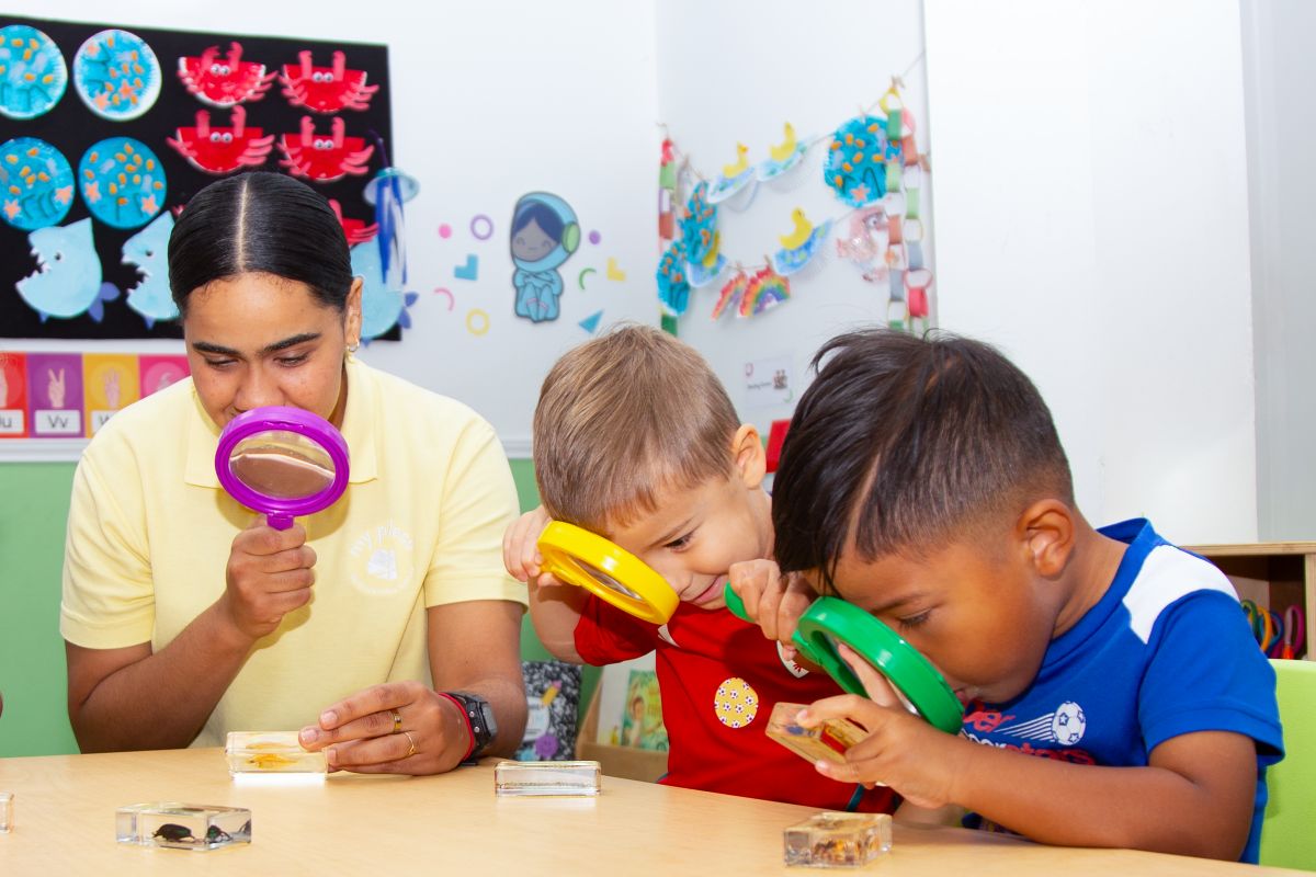 Preschool science exploration at MyPlace Early Learning Center, Katy TX