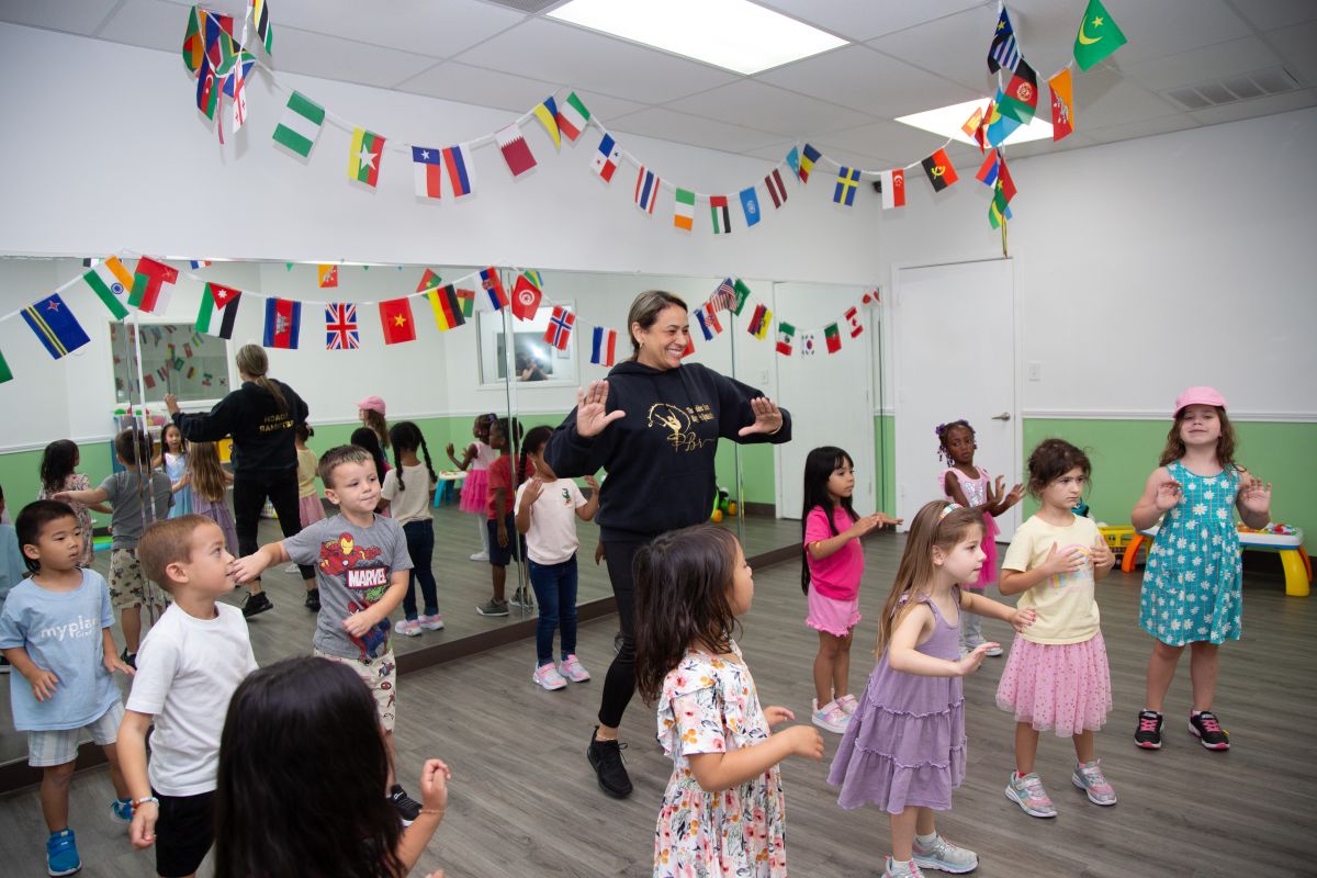 Music and movement class at MyPlace summer camp, Katy TX